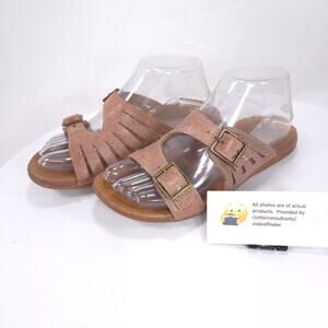 Chaco Leather 2 Strap Outdoor Slide Sandals Womens Size 6 Brown